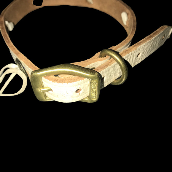 HANDMADE LEATHER DOG COLLAR - Picture 3 of 6